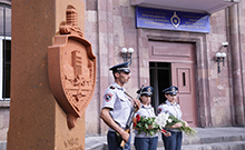 Հուշարձանի բացում՝ ի հիշատակ  կյանքը Հայրենիքին նվիրաբերած ոստիկանների 