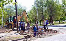 Սուբվենցիոն ծրագրով Արմավիրում մեկնարկել են Աբովյան փողոցի Չարենց-Բաղրամյան հատվածի նորոգման աշխատանքները